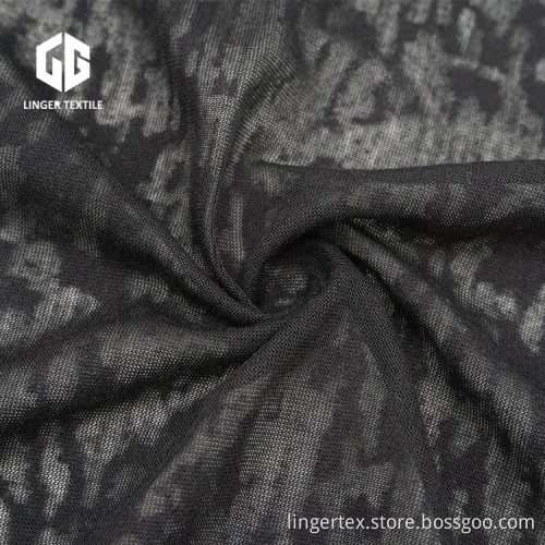 TC 65/35 Jersey Embossed Fabric Chiffon Fabric